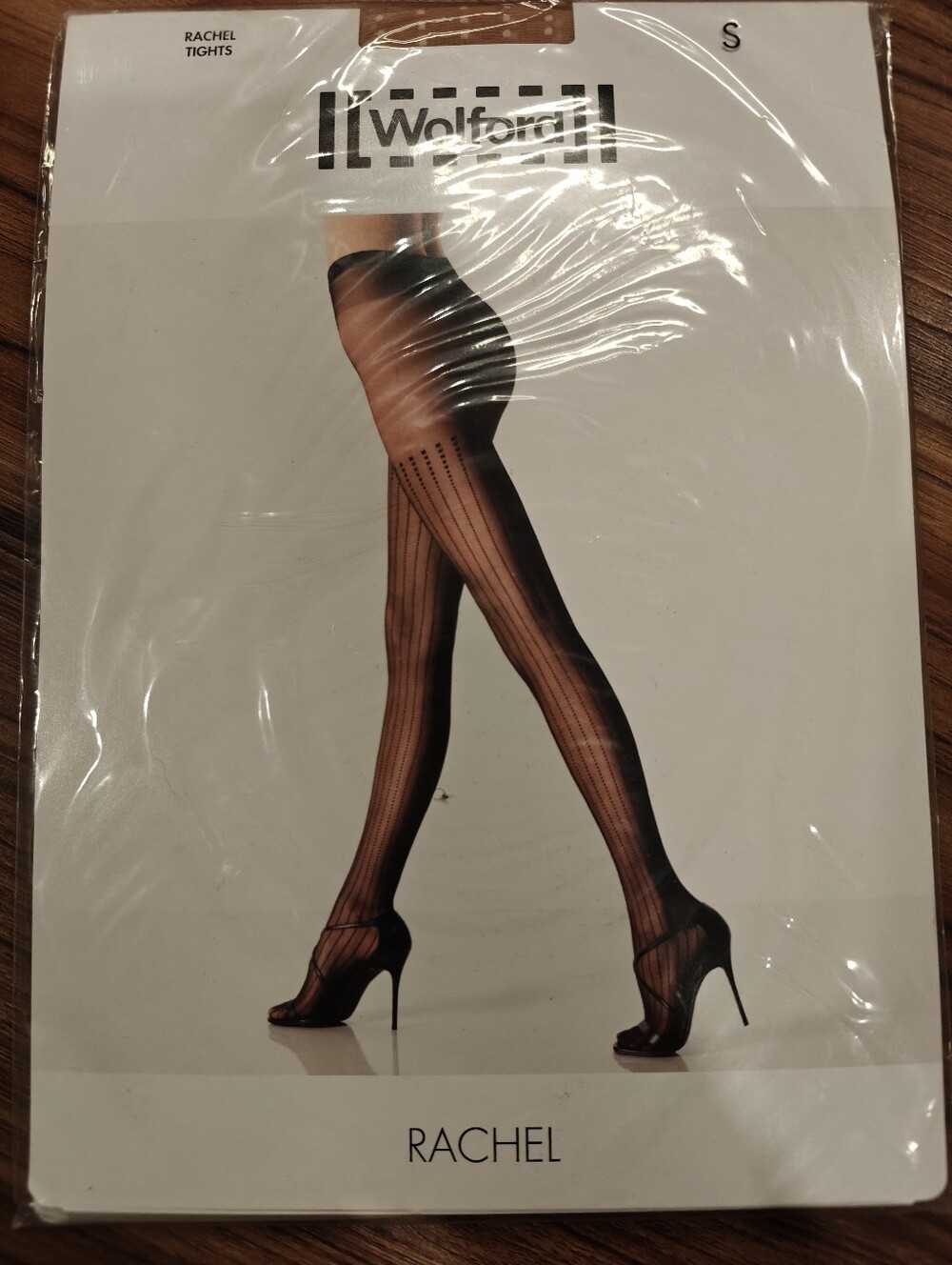Wolford Rachel Black Sheer Patterned Tights